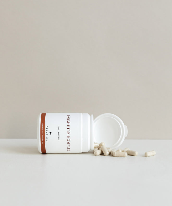 Allvital Complexe intestin-cerveau avec de la griffe du chat et du lapacho. Pour soutenir une fonction intestinale et cérébrale saine. Allvital Complexe intestin-cerveau avec de la griffe du chat et du lapacho. Pour soutenir une fonction intestinale et cérébrale saine.