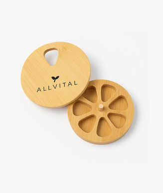 Boîte à pilules en bambou Boîte à pilules en bambou