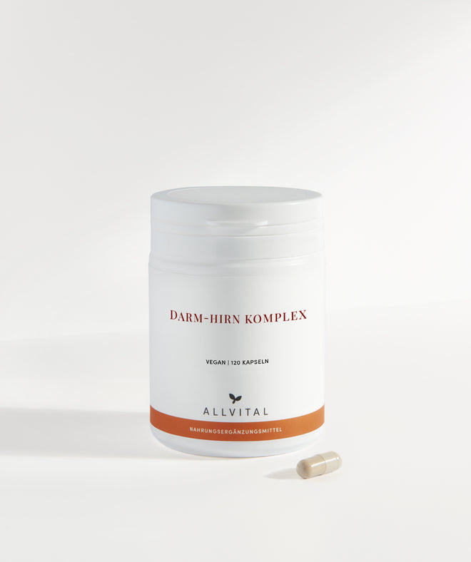 Allvital Complexe intestin-cerveau avec de la griffe du chat et du lapacho. Pour soutenir une fonction intestinale et cérébrale saine. Allvital Complexe intestin-cerveau avec de la griffe du chat et du lapacho. Pour soutenir une fonction intestinale et cérébrale saine.