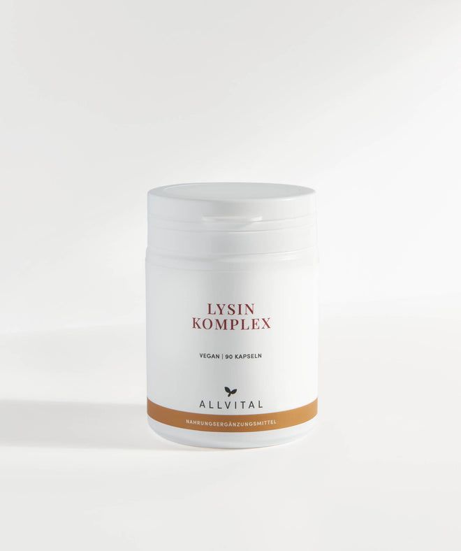 Allvital Lysine Complexe végétalien contient de la proline, de la taurine et de la lysine. Pour le développement des muscles et des tissus conjonctifs. Favorise la formation de collagène et le système immunitaire. Allvital Lysine Complexe végétalien contient de la proline, de la taurine et de la lysine. Pour le développement des muscles et des tissus conjonctifs. Favorise la formation de collagène et le système immunitaire.