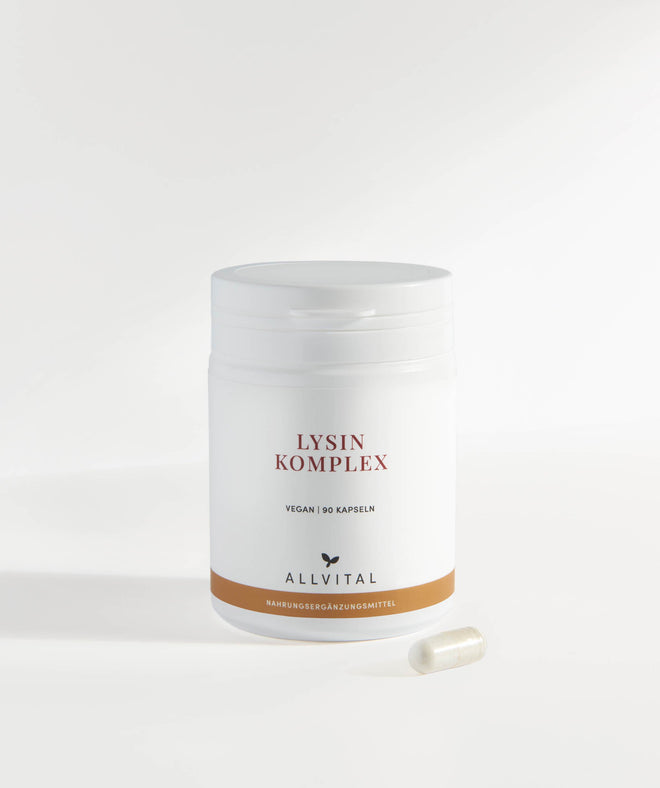 Allvital Lysine Complexe végétalien contient de la proline, de la taurine et de la lysine. Pour le développement des muscles et des tissus conjonctifs. Favorise la formation de collagène et le système immunitaire. Allvital Lysine Complexe végétalien contient de la proline, de la taurine et de la lysine. Pour le développement des muscles et des tissus conjonctifs. Favorise la formation de collagène et le système immunitaire.