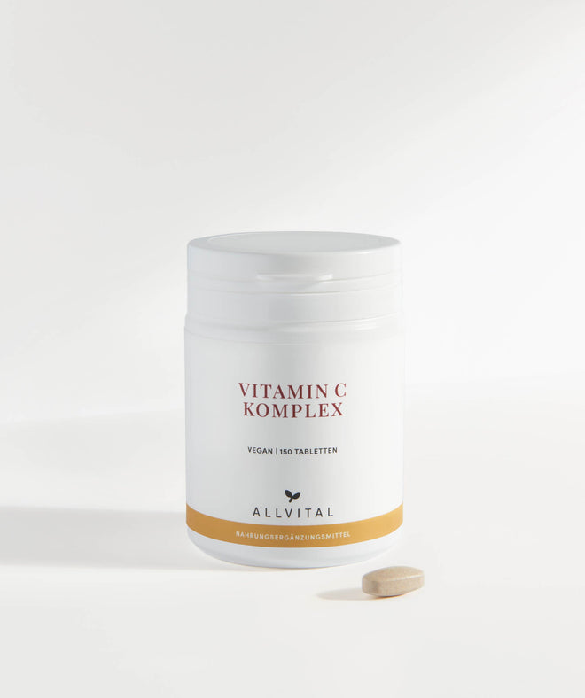 Allvital Vitamine C Complexe. Agit comme antioxydant et renforce le système immunitaire. Allvital Vitamine C Complexe. Agit comme antioxydant et renforce le système immunitaire.